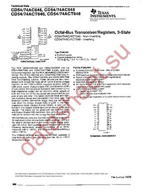 CD74ACT646ME4 datasheet  